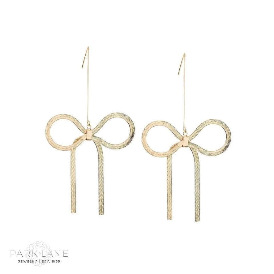 Gold Bow Earrings