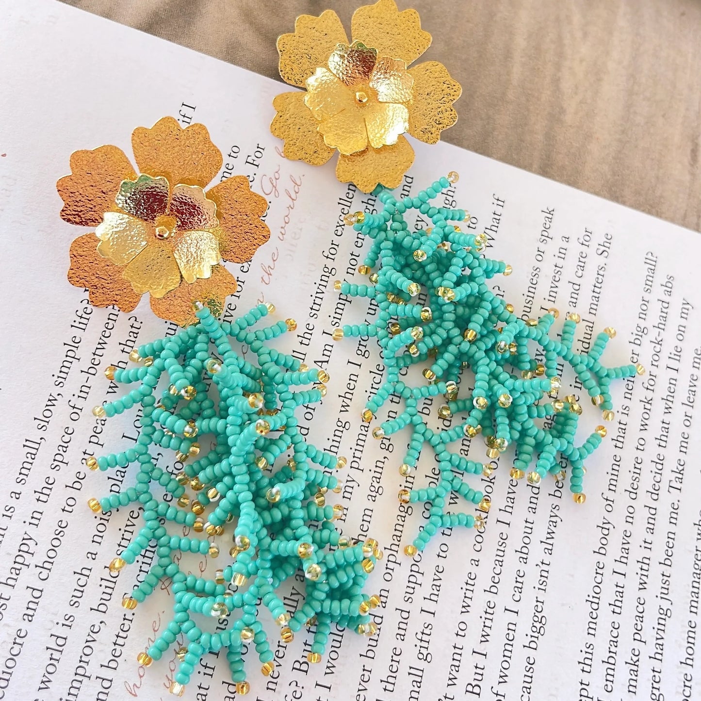 Coral Earrings